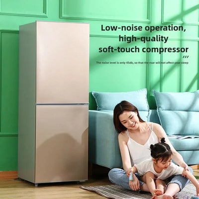 large capacity Refrigerator Dormitory Rental Room Double Door Freezer Refrigerator First Level Energy Saving Silent Refrigerator
