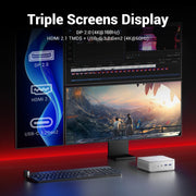 Firebat A5P Mini PC Computer Ryzen7 8745HS 8C/16T 4.9GHz, Radeon 780M, 16GB DDR5 5600MHz, 512GB PCIe SSD, WiFi6, BT5.2 Gaming