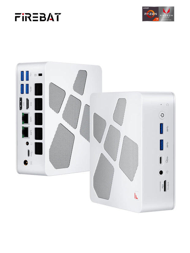 FIREBAT A8  AMD R7-8745HS Radeon 780M Mini Pc Gamer 32GB DDR5 1TB SSD RJ45 Desktop Gaming Computer BT5.2 WIFI6 Minipc
