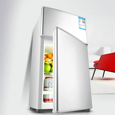 Household Frost free refrigerator Dormitory Rental room mini Fridge Freezer Double Door Two-chamber Refrigerator Home Appliance