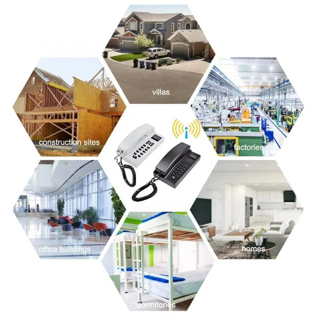2.4Ghz wireless landline phone wireless intercomfor home office long distance intercom, multi-room, secure and clear calls