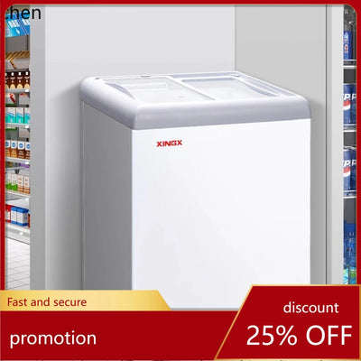 HXL Freezer Large Capacity Frozen Display Refrigerated Fresh-keeping Glass Horizontal Ice Cream Cabinet