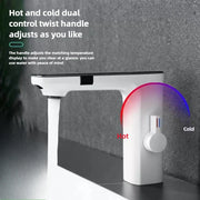 Smart Sensor LED Faucet Bathroom Basin Infrared Faucet Kitchen Sink Mixer Tap Hot and Cold Vanity Touchless Tap Digital Display