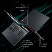 16" Portable Gaming Laptop intel Core i7-6700HQ GTX 1060 IPS 1920*1200 Windows 11 Laptop Computer 16GB DDR4 1TB SSD Notebook PC