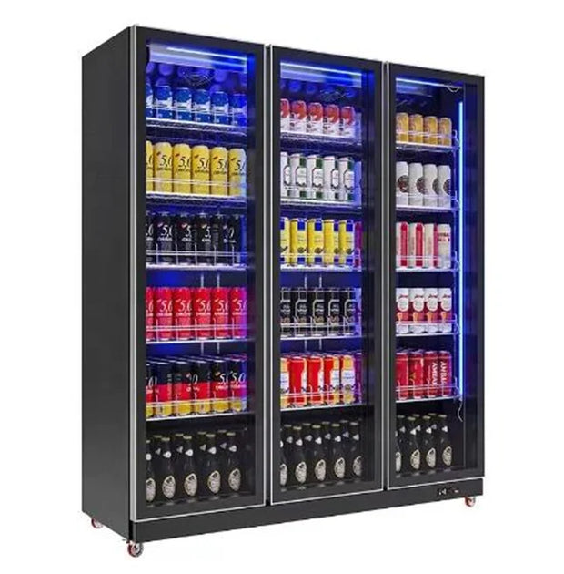 Good Price Glass Door Freezer Supermarket Wine Beverage Refrigerator for Cola Soda Cooler