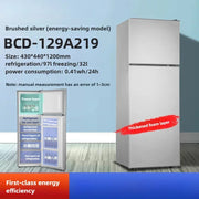large capacity Refrigerator Dormitory Rental Room Double Door Freezer Refrigerator First Level Energy Saving Silent Refrigerator