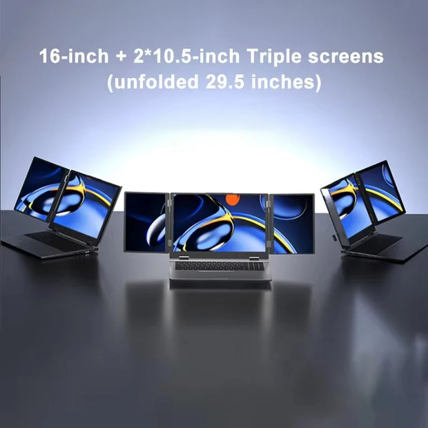 GLF-3P Triple Screen Gaming Laptop 16+10.5+10.5‘’ Touchpad Intel Core i7 computer 1260P 64GB RAM 2TB fingerprint+face Laptops