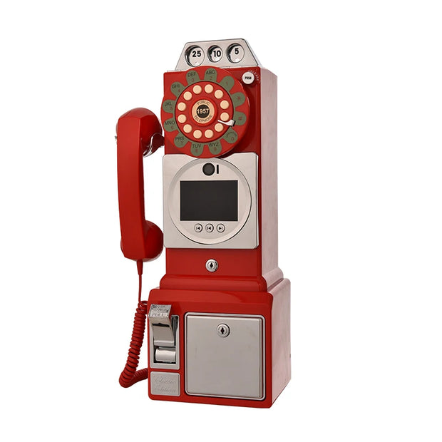wedding party 32G  audio video guest book phone  Retro style retro phone booth  message recording video audio guest book phon