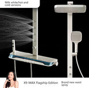 Digital Display Piano Key Waist Spray Shower Set Grey Shower System Set Bathroom Bath Booster Sprayer