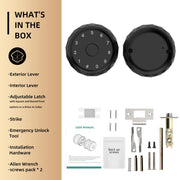 Viladepot Smart Lock Fingerprint Door Lock TYPE-C Interface App Control Passcode Unlock Electronic Touchscreen Keypad Indoor