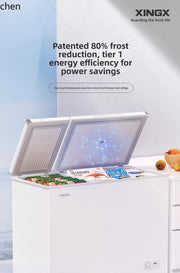 HXL Freezer Refrigerator Dual-use Frost-free Horizontal Dual-temperature Fresh-keeping Refrigerator