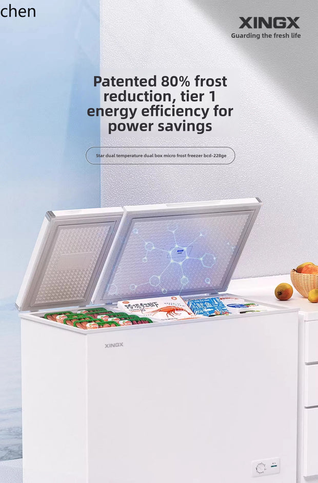 HXL Freezer Refrigerator Dual-use Frost-free Horizontal Dual-temperature Fresh-keeping Refrigerator