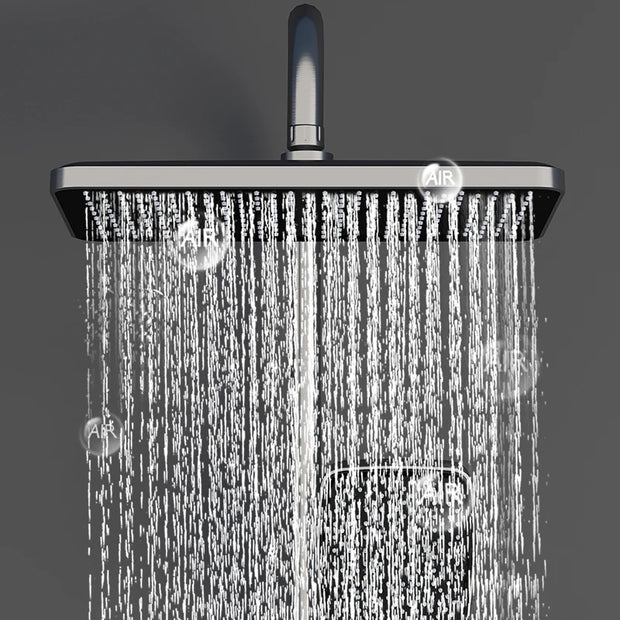 LED Digital Bath Shower Faucet Bathroom Atmosphere Hot Cold Mixer Shower System Bathtub Wall Mount SPA Rainfall Thermostatic Set