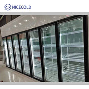 Supermarket Refrigerator Display Freezer Glass Door Electric Heating Glass Doors For Walk In Cooler