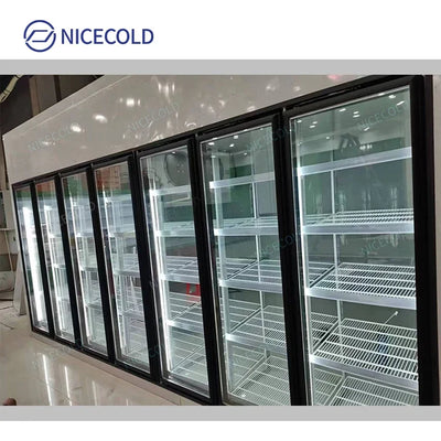 Supermarket Refrigerator Display Freezer Glass Door Electric Heating Glass Doors For Walk In Cooler