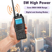 Baofeng DM-1701 DMR Walkie Talkie Open GD77 UHF VHF Digital Mobile Two Way Radio 3000CH Dual Time Slot Tier 1+2 Update Firmware