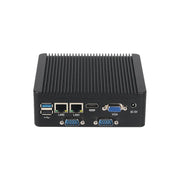 BEBEPC 2LAN4COM Mini PC with N2840/J2900 DDR3L RAM SSD Support RS232/485 WiFi with 6xUSB 1xHDMI Compact Computer for Industrial