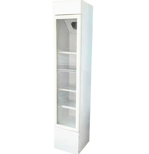 Slim Refrigerator 315L  air Cooling Glass Door Freezer Upright Double Temperature Fridge Free Print logo Defrost Defog Freezer