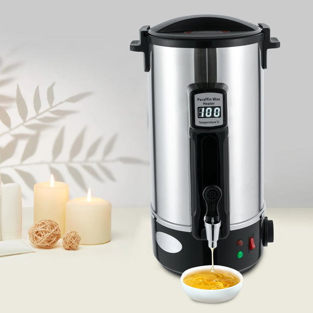 8/10.8/12L 1100W Wax Melter,stainless Steel Wax Warmer Machine,wax Melter For Candle Making W/ Heating Spout