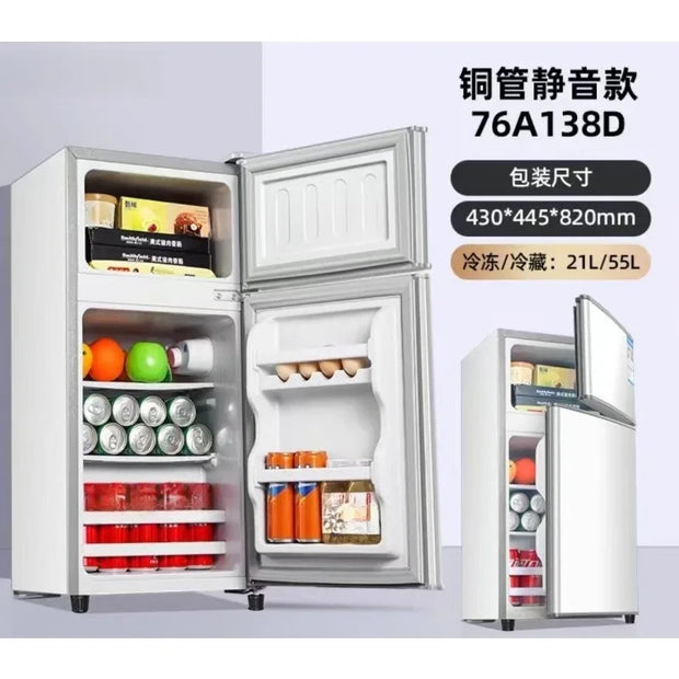 Compact Level 1 Energy Saving High Quality Refrigerator Freezer Domestic Dormitory Apartments  Refrigerators Freezer