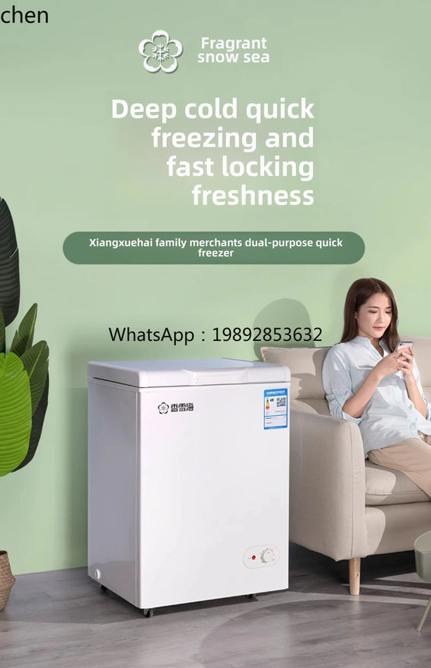 freezer frozen meat freezer small household double temperature commercial large capacity frost reduction energy saving