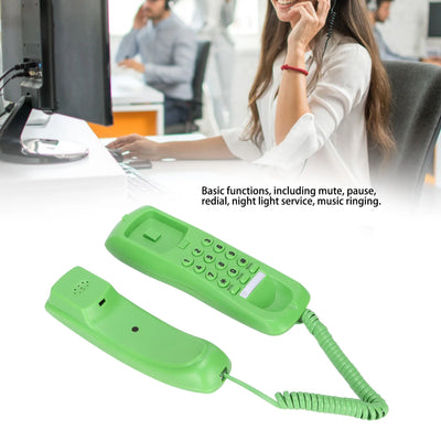 Landline Phone Wall Mountable Telephone Desktop Fixed Wired Phones with Mute Pause Function for Office Home Hotel Phone