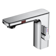 Smart Sensor LED Faucet Bathroom Basin Infrared Faucet Kitchen Sink Mixer Tap Hot and Cold Vanity Touchless Tap Digital Display