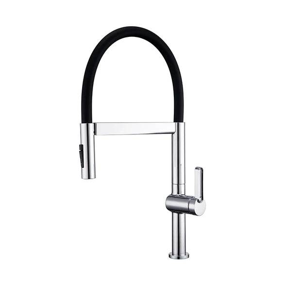 VGX Kitchen Faucet Sink Faucets Rubber Pull Down Stream Sprayer Taps Rotatable Kitchen Mixer Water Tap Hot Cold Crane Brass Grey