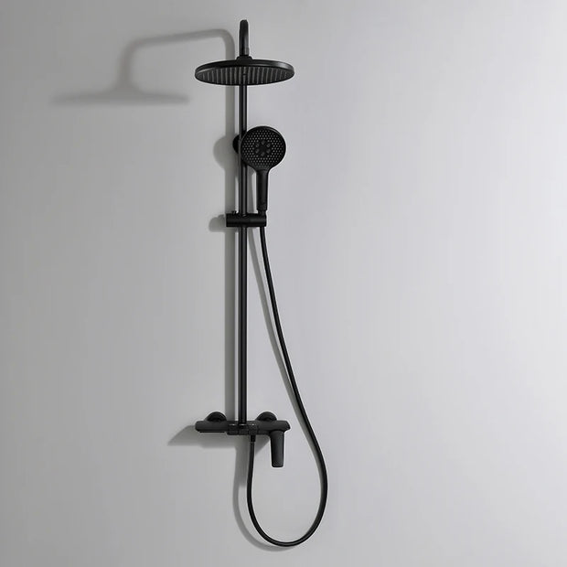 VGX Shower System Set Gold Bathroom Shower Head Set Luxury Shower Faucet Set 3-way Rainfall Shower Mixer Crane Black Grey Chrome