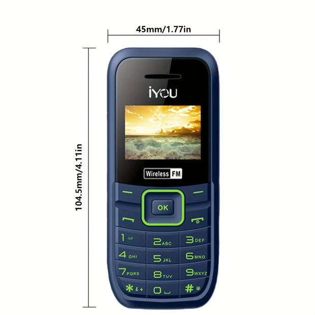 IYOU 3036 feature phone basic phone 1.44 inch wireless FM dual card dual standby 1000mAh battery long standby time simple phone