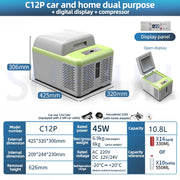 Car Refrigerator 12V/24V Truck Use Household Freezer Refrigerator Outdoor Camping Small Refrigerator Compressor Refrigeration