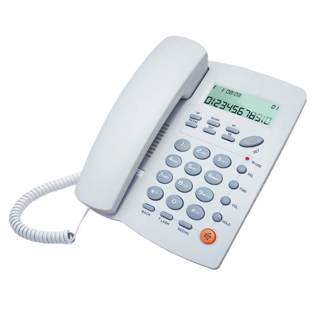 Corded Phone With Caller ID Display Desk Wired Fixed Phone Telephone For Home Or Office Landline Telephone Desk Phone