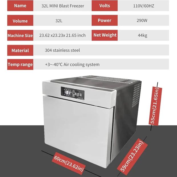 High Quality Quick Freezer Fresh Meat Safe Outdoor Portable Quick Freezer