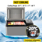 Sihao Car Mini Refrigerator Mini Fridge 15-55L Freezer Portable Compressor Cooler 12/24V DC 110-240V Ice Box for Camping