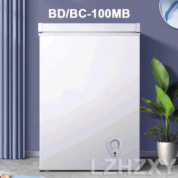 Commercial Large Capacity Ultra-low Temperature Freezer 100L Quick Freezer 200W Direct Cooling Freezer Household