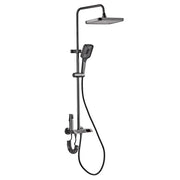 Full Copper Shower Shower Set Household Bathroom Piano Button Pressurized Nozzle Shower Set Bathroom Set  Douche