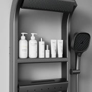 Multi-Function Thermostatic Shower System with Digital Display, High Pressure Rotating Showerhead, Bathroom Shower Set