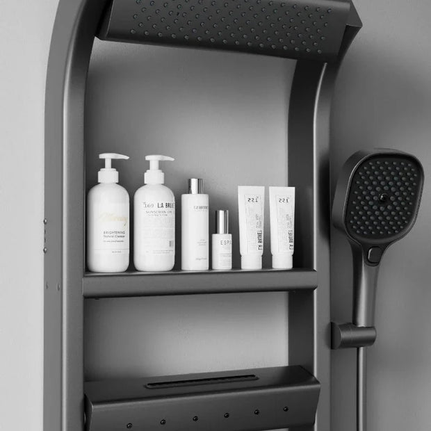 Multi-Function Thermostatic Shower System with Digital Display, High Pressure Rotating Showerhead, Bathroom Shower Set