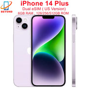 Apple iPhone 14 Plus Dual eSIM 128/256/512GB ROM 6GB RAM 6.7" Genuine Super Retina OLED Face ID NFC 5G 98% New Original Phone