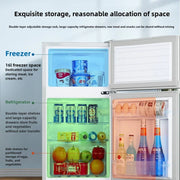 68L Double Door Refrigerators for Home Energy-Saving Fridge Freezer Dormitory Rental Room Refrigerator with Deep Freezer Z