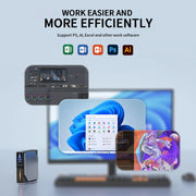 FIREBAT S1 Intel N100 CPU Mini PC Computer Gamer Gaming DDR4 16GB RAM 512GB SSD Windows 11 BT4.2 Dual HDMI Desktops Computer