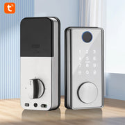 Anti-theft Smart Home Security Door Lock Tuya APP Bluetooth-compatible Smart Door Lock with Key Easy Installation