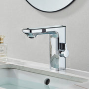 Chrome Bathroom Basin Faucet Hot Cold Water Mixer Deck Mount  Bathroom Sink Faucet