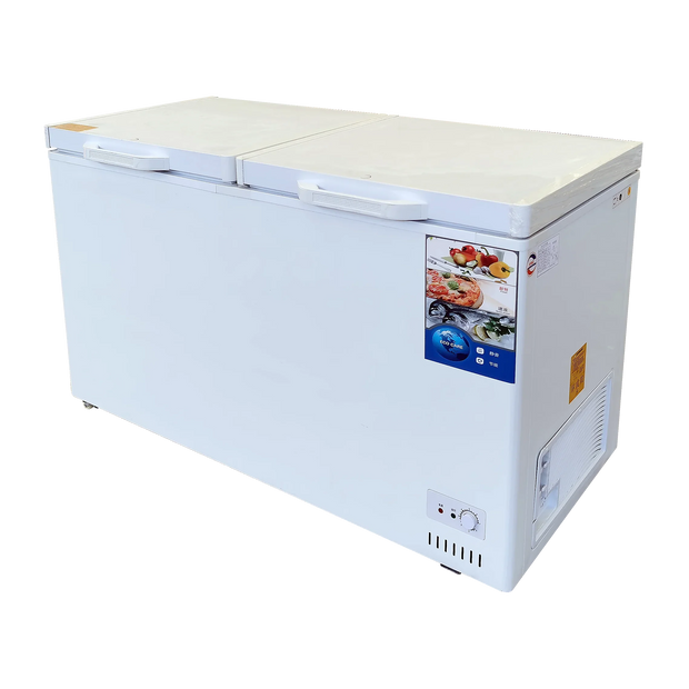 Freezer Large Capacity Top Open Fridge Chest Horizontal Deep with Silding Glass Door