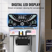Sihao Soft Ice Cream Machine Commercial Soft Ice Cream Maker Machine Ice Cream Machine for Restaurants Bars Cafes Bakeries