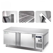Commercial Freezer Under Counter Chiller Stainless Steel Counter Top Work Table Refrigerator Workbench Refriger Refrigerated