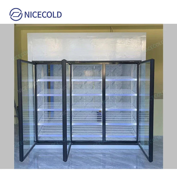 Supermarket Refrigerator Display Freezer Glass Door Electric Heating Glass Doors For Walk In Cooler