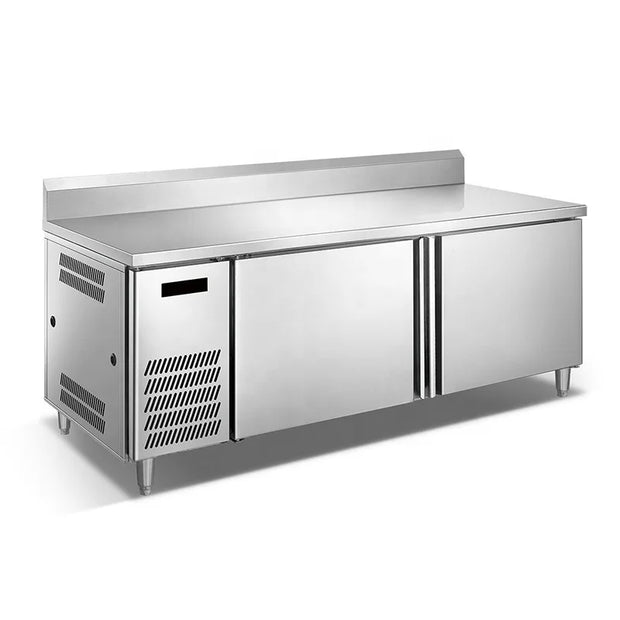 Commercial Freezer Under Counter Chiller Stainless Steel Counter Top Work Table Refrigerator Workbench Refriger Refrigerated