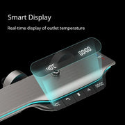 Light Luxury Intelligent Digital Display Thermostatic Shower Set With Ambient Light Piano Keys Bathroom Brass Booster Shower Set