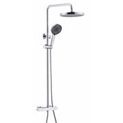 VGX Thermostatic Shower System Intelligent Brass Bathroom Shower Set 2 Function Shower System Round Shower Head Handheld Sprayer